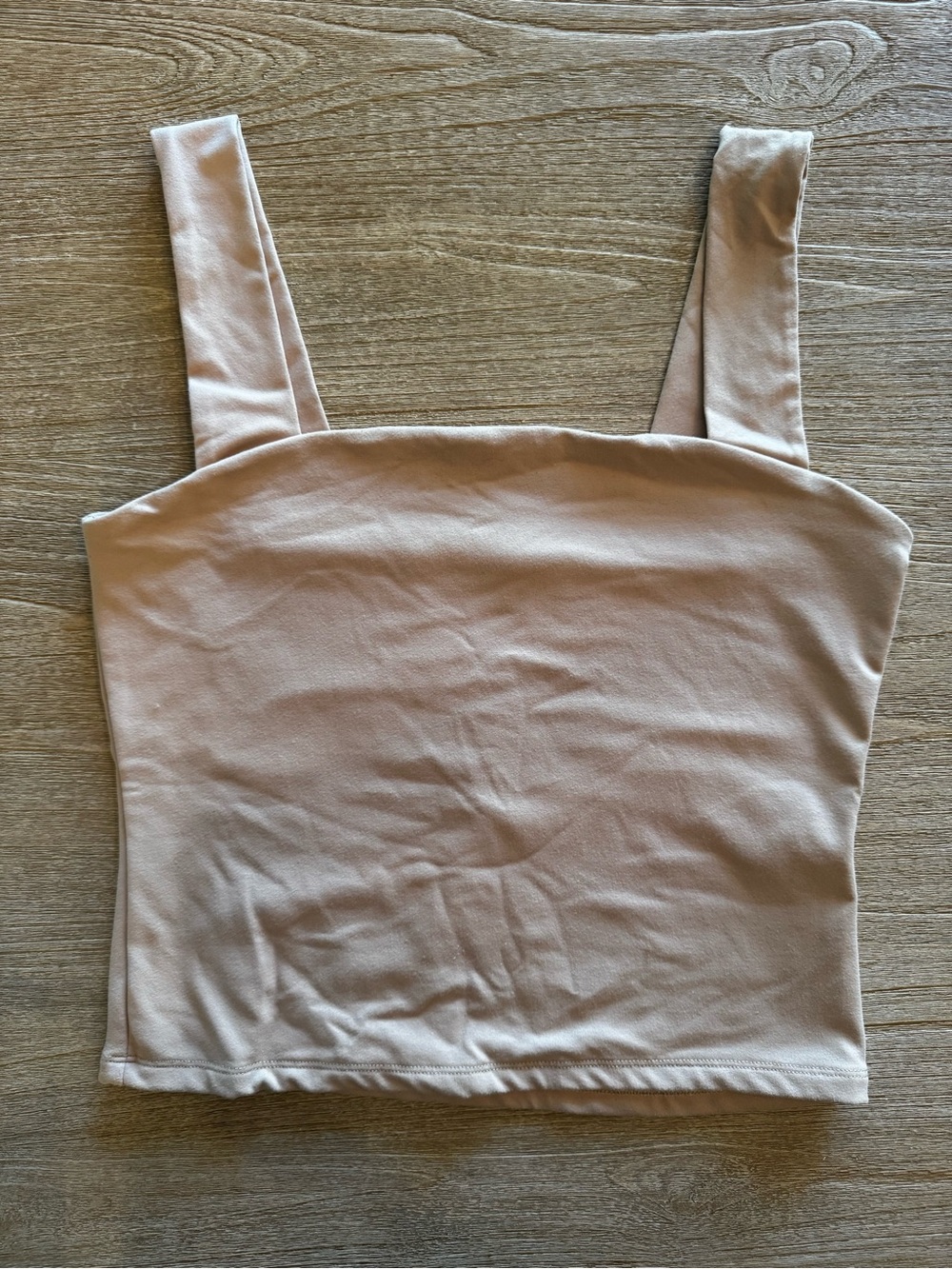 Abercrombie Women's Cream Square Neck Tank Top - Classic Straps